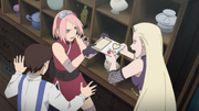 Ino and Sakura Fight for Gift