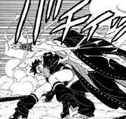 Sarada being targeted by Hidari.