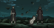 Madara llega a la Batalla de Obito y Naruto