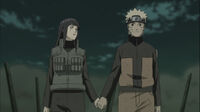 Naruto and hinata hold hands