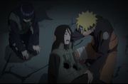 Neji muere en los brazos de Naruto