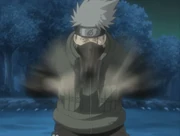 Kakashi realizando selos de mão