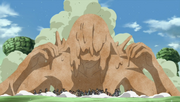 Gaara protegiendo del Mizukage, a la Cuarta División