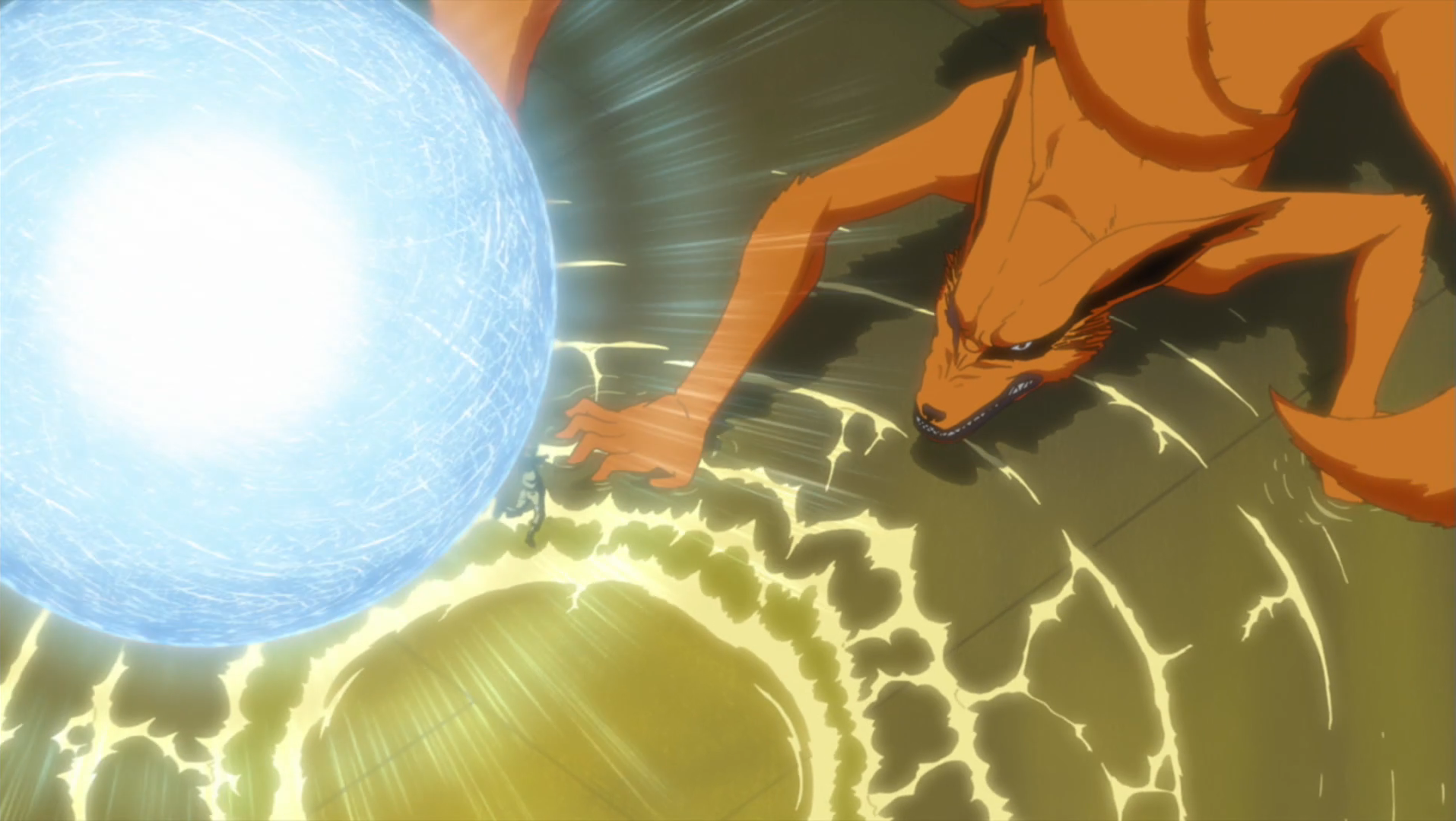 nine tailed naruto rasengan