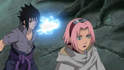 Sasuke attack Sakura