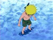 Naruto apprenant à marcher sur l'eau.png