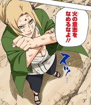 Tsunade proclama que no subestime la Voluntad de Fuego