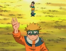 Naruto acconsente alla richiesta di Konohamaru.