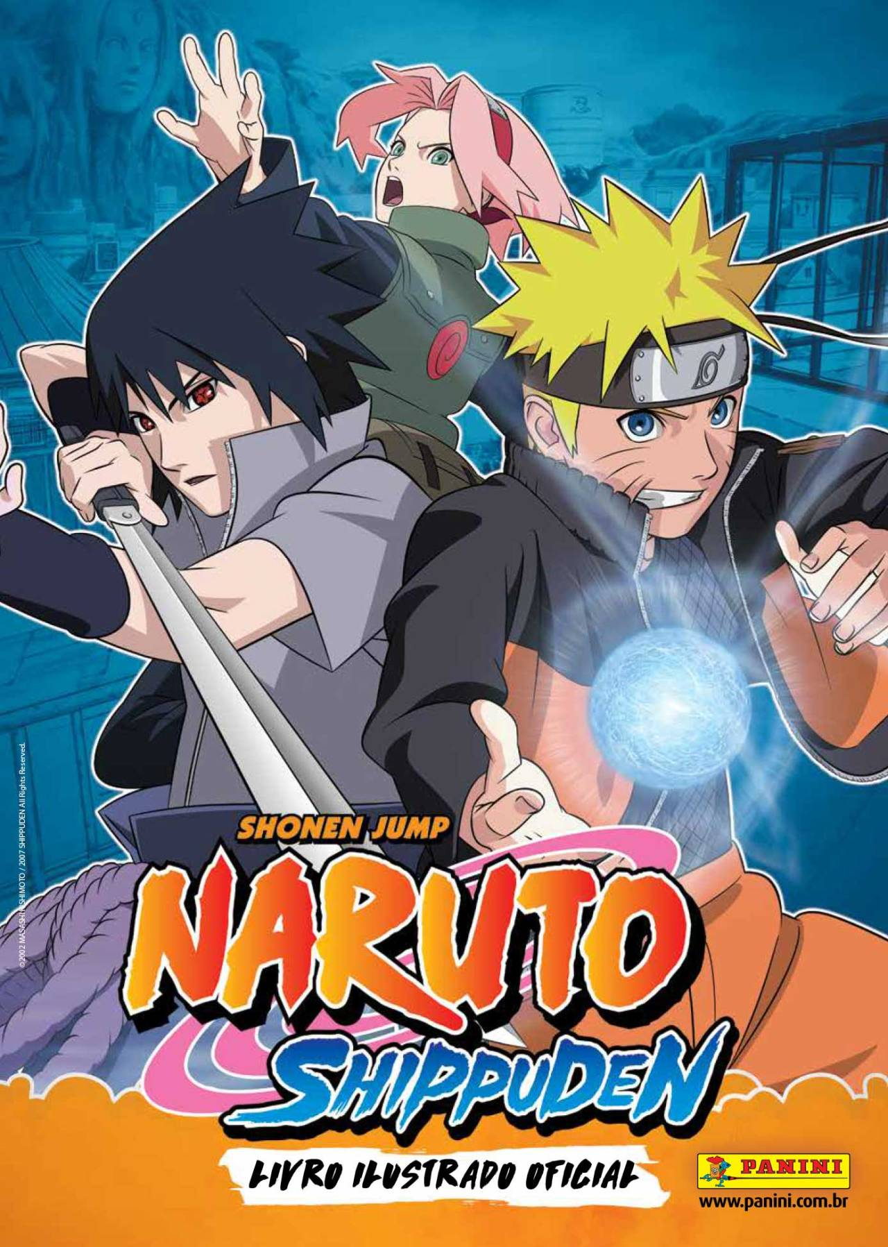 Coleção completa do mangá Naruto, lançado pela Panini.