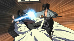 Sasuke uccide orochimaru