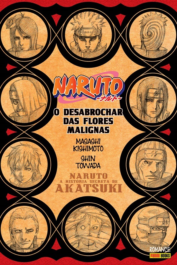 Livro Anime Naruto Nuvem Akatsuki - Caderno 56 páginas na