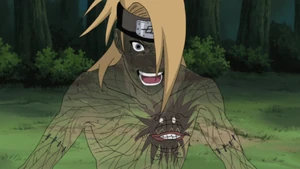 Le corps de Deidara accumule du chakra…