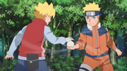 Boruto training with Naruto