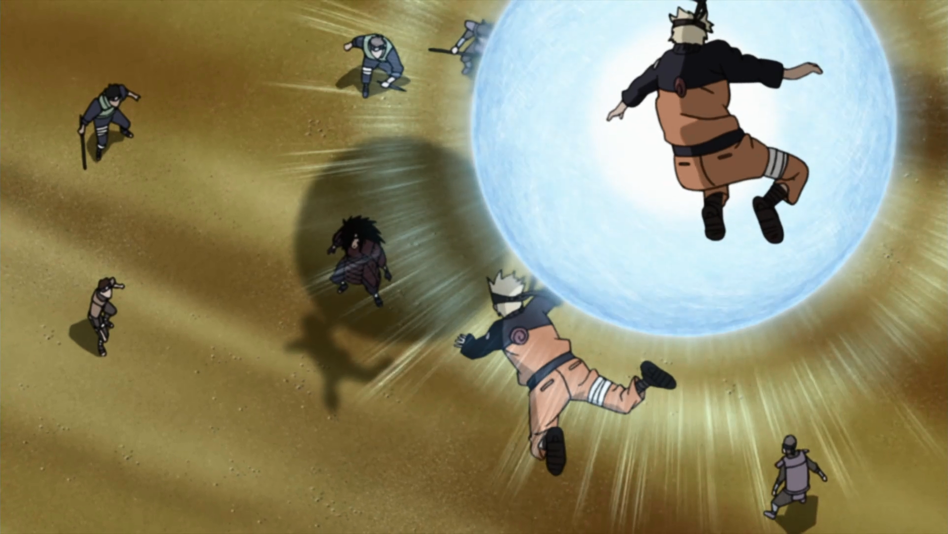 Naruto uses Odama Rasengan that can Crush his Hands