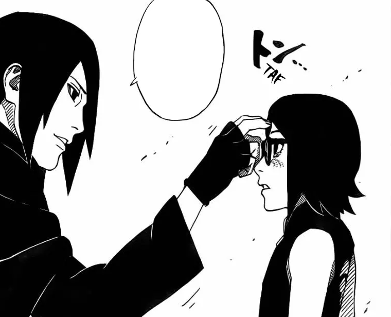 SARADA UCHIHA CONHECE SASUKE PELA PRIMEIRA VEZ #SARADAUCHIHA #SASUKE #