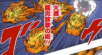 Liberação do Som do Dragão de Chama Mangá Colorido