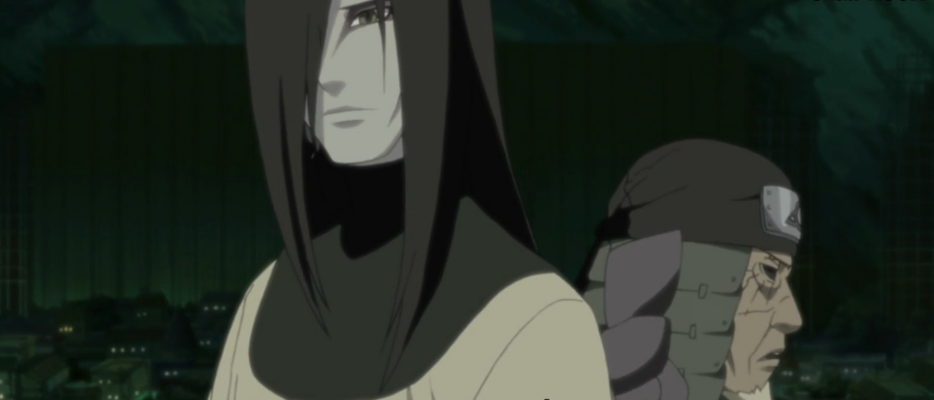 A morte do Terceiro Hokage., O Terceiro Hokage, Hiruzen Sarutobi,  protagoniza a cena mais marcante de Naruto, usando o jutsu do herói que uma  vez salvou a aldeia, confiando poder ao