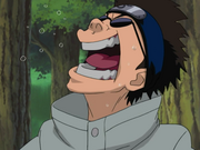 Shino laughing uncontrollably.