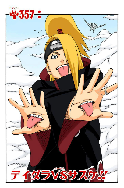 Deidara  Personagens naruto shippuden, Naruto e sasuke desenho, Naruto  mangá colorido