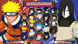 Naruto Clash of ninja 2 personajes