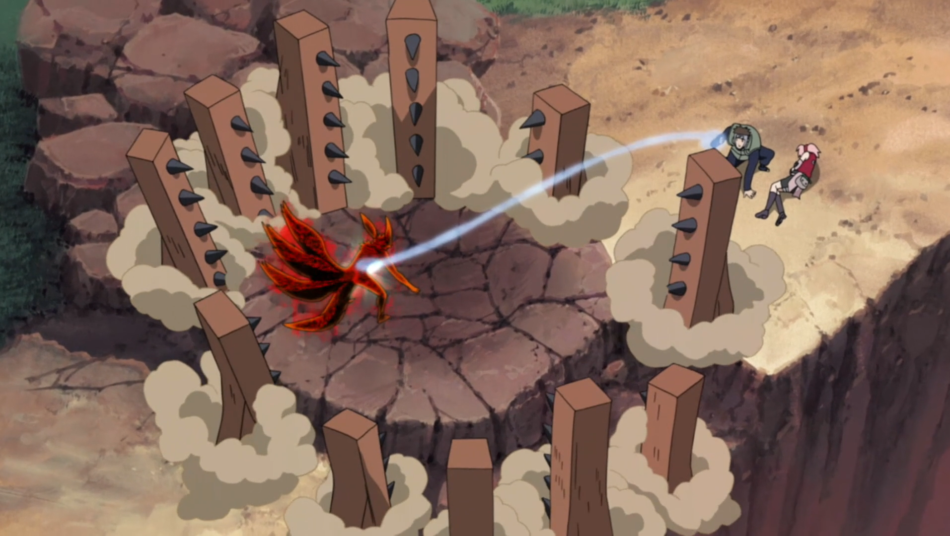 Captain Yamato vs Naruto (4 Tails) Low Gravity (Naruto Shippūden