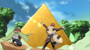 Funeral de la Cascada Imperial de las Capas de Arena Sello Anime 1