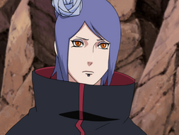 Konan était une nukenin d'Ame. On ne sait pas vraiment pourquoi elle est considérée comme criminel de rang S, si ce n'est qu'elle suivit Nagato dans l'Akatsuki.