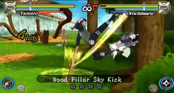 Wood Pillar Sky Kick