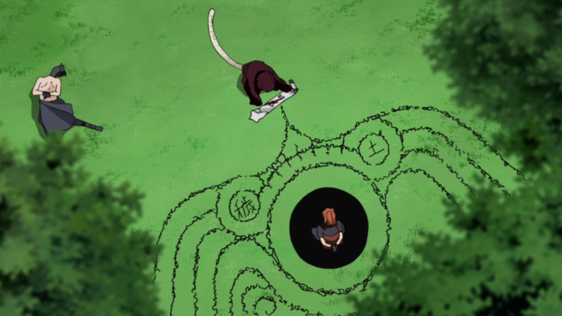 Orochimaru vs Sarutobi, Reanimation jutsu (Edo Tensei), Hiruzen's