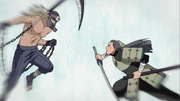 Mifune lutando contra Hanzou no passado.