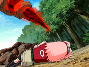 Sakura a punto de ser asesinada por Naruto