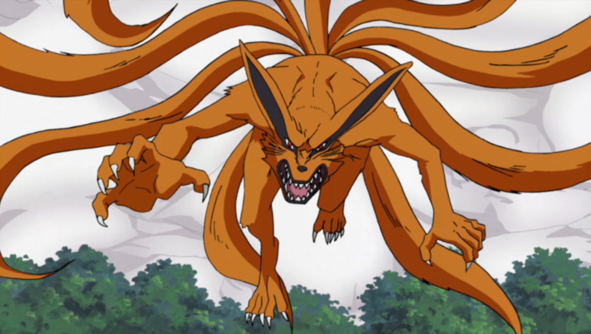 naruto nine tails transformation