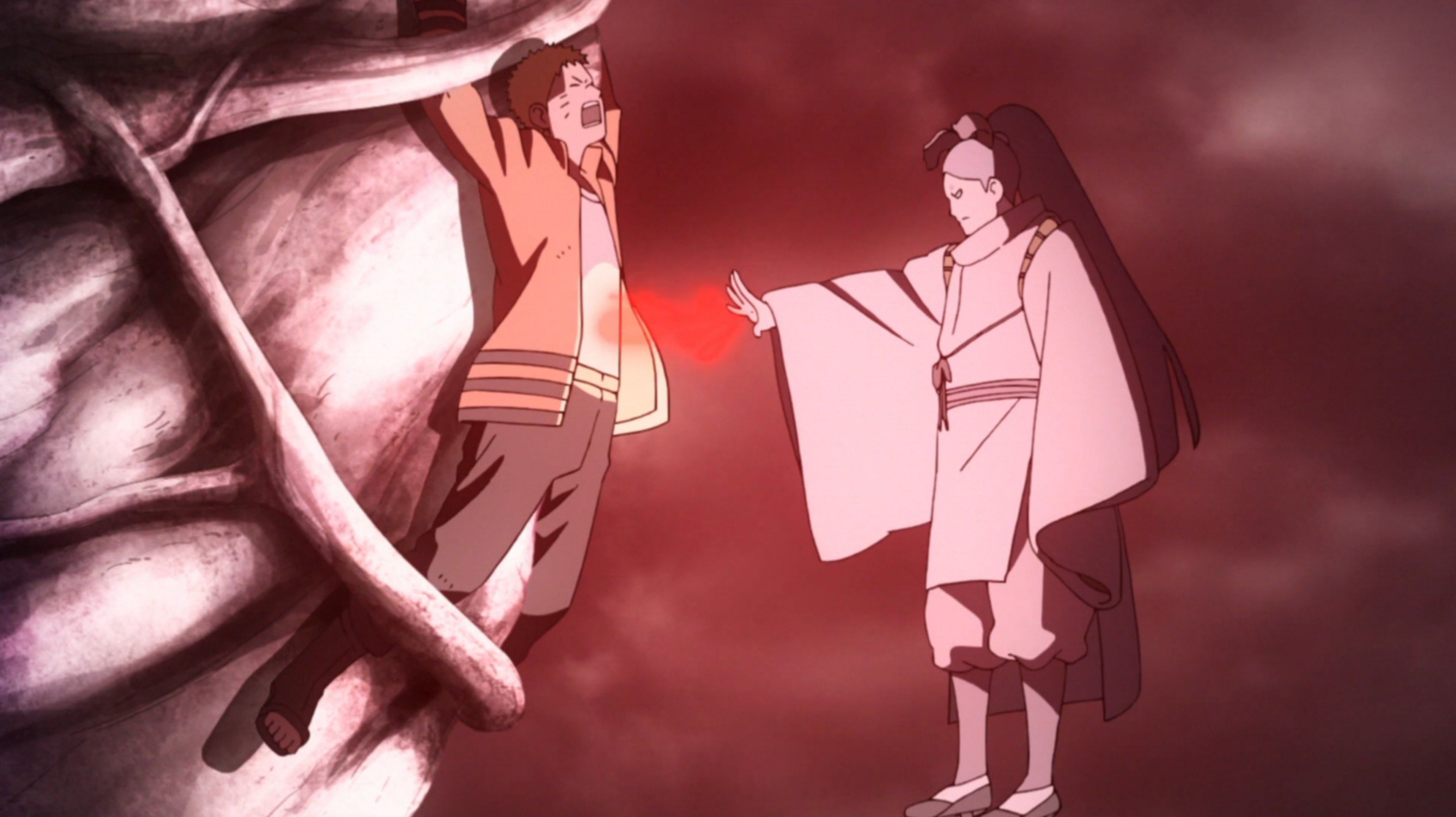 Dan's Naruto Facts on X: #DailyNarutoTrivia 633 - Momoshiki's transformed  state by Kishimoto was originally more monstrous in the Boruto movie. When  adapting the film for the Boruto manga, he was redesigned