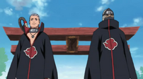 Hidan y Kakuzu se encuentran con Sasori y Deidara