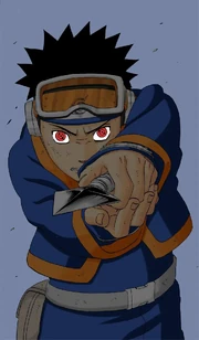Obito active son Sharingan.