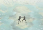 Starcie Sasuke i Haku.
