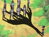 Shikamaru's shadow catches multiple enemies