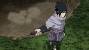 Sasuke leaves graveyard