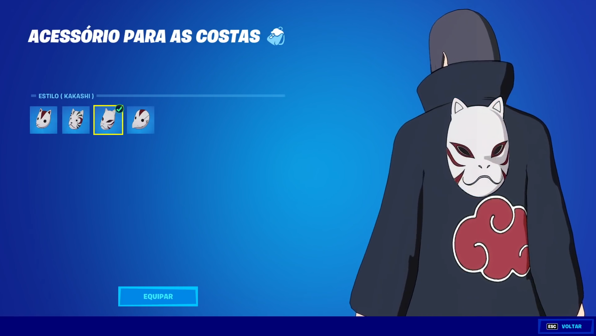 Fortnite: quatro novas skins de Naruto chegarão ao jogo