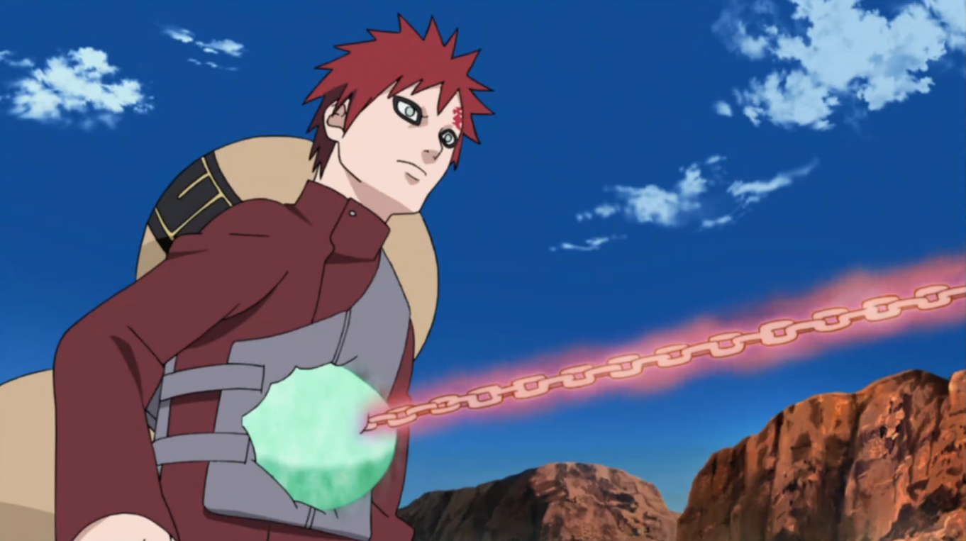 Naruto gaara areia colar naruto simbolo da areia