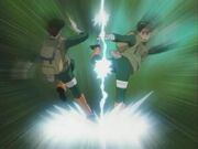 Rock Lee contra su reflejo