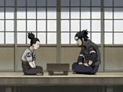 Shikamaru grający w shougi