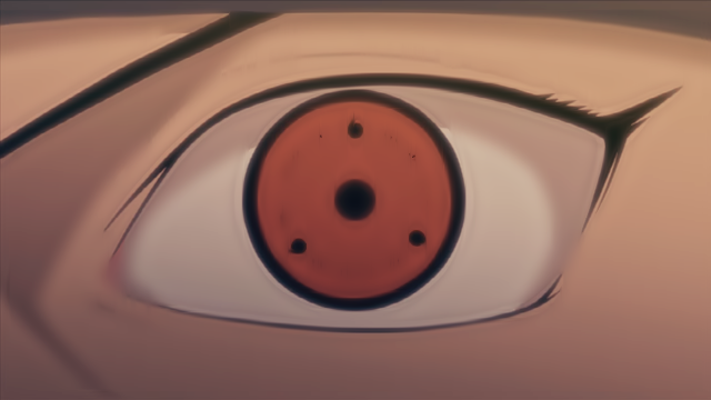 Shisui Uchiha Sharingan Colar de Vidro Anime Naruto (Mangekyou Sharingan)