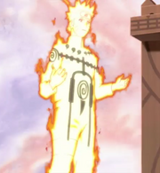 Naruto en su Modo Chakra del Nueve Colas