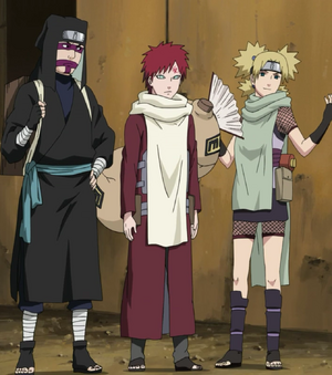 naruto team gaara