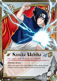 Sasuke usando el Chidori.