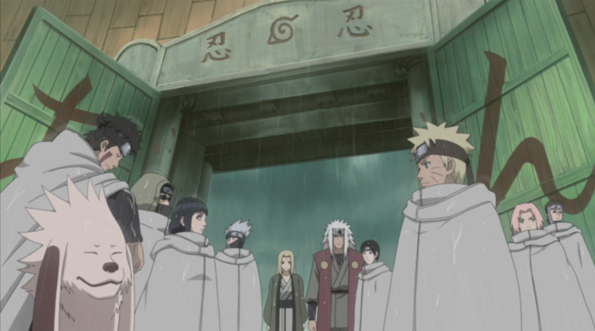 What does the back of narutos hokage cloak translate to in English