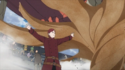 Gaara protecting spectators