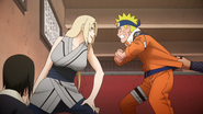 Naruto chama Tsunade para lutar.