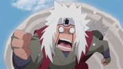 Jiraiya running from peeping